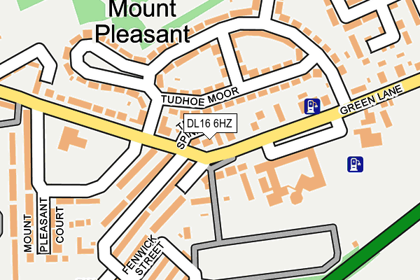 DL16 6HZ map - OS OpenMap – Local (Ordnance Survey)