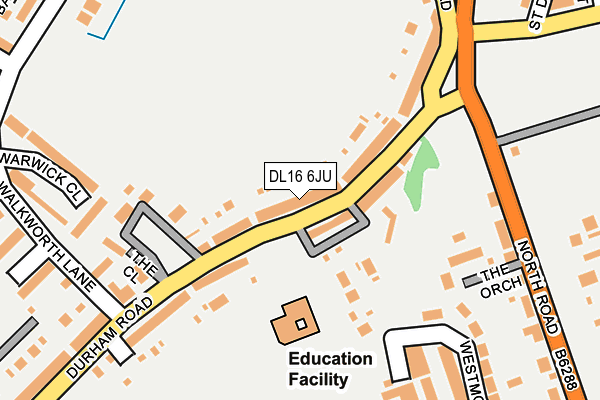 DL16 6JU map - OS OpenMap – Local (Ordnance Survey)