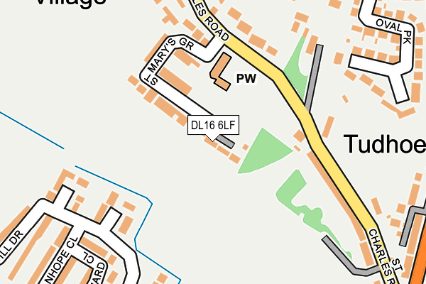 DL16 6LF map - OS OpenMap – Local (Ordnance Survey)