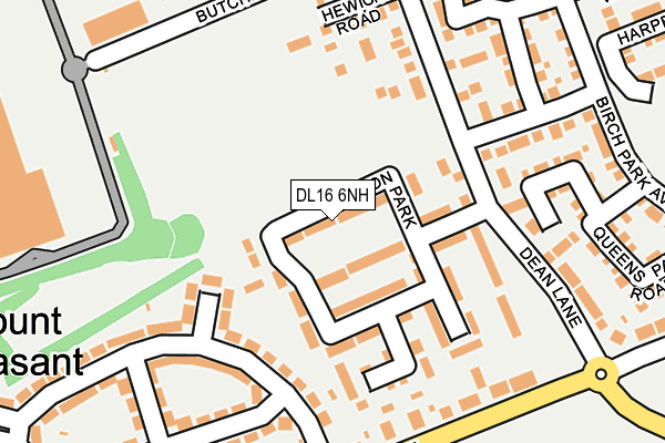 DL16 6NH map - OS OpenMap – Local (Ordnance Survey)
