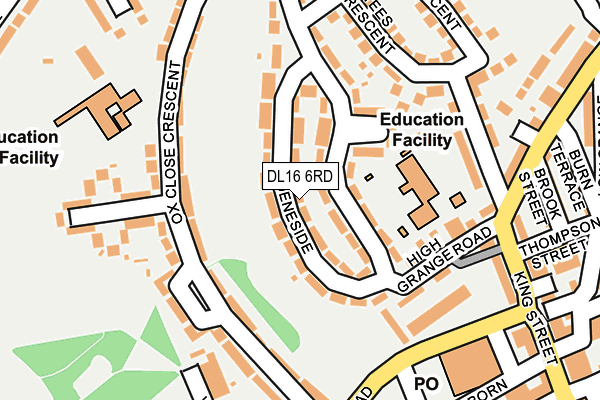 DL16 6RD map - OS OpenMap – Local (Ordnance Survey)