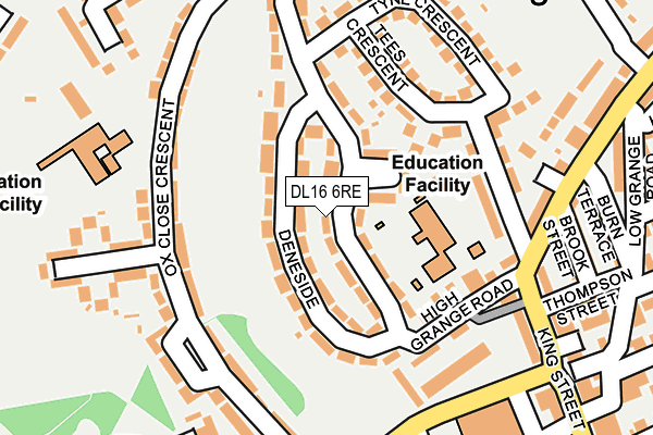 DL16 6RE map - OS OpenMap – Local (Ordnance Survey)