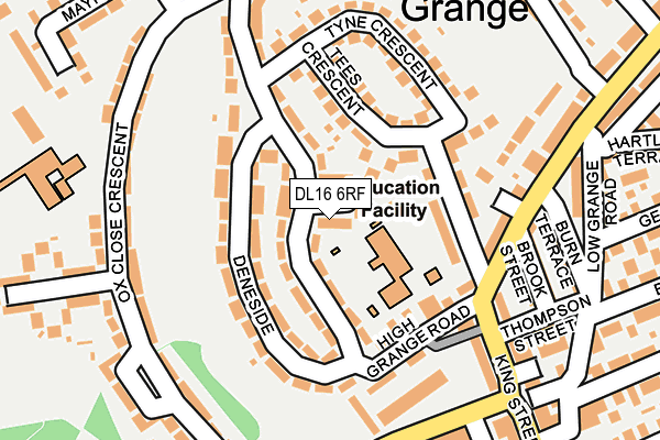 DL16 6RF map - OS OpenMap – Local (Ordnance Survey)