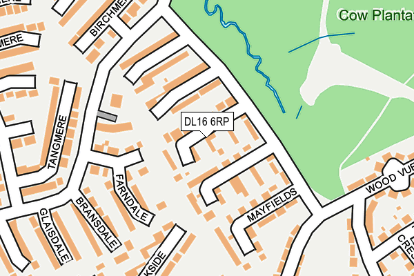 DL16 6RP map - OS OpenMap – Local (Ordnance Survey)