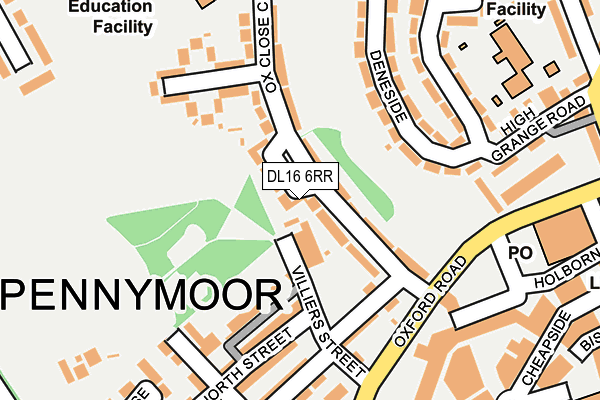 DL16 6RR map - OS OpenMap – Local (Ordnance Survey)