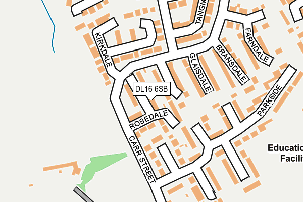 DL16 6SB map - OS OpenMap – Local (Ordnance Survey)