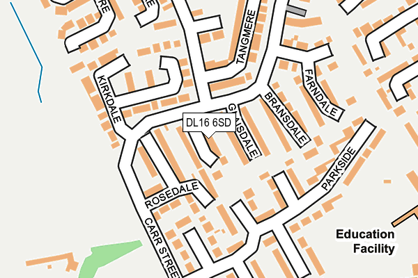 DL16 6SD map - OS OpenMap – Local (Ordnance Survey)