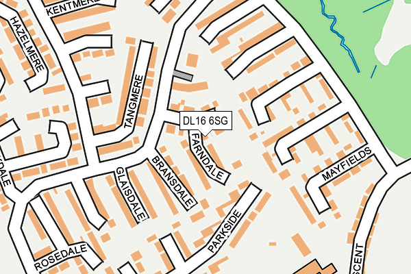 DL16 6SG map - OS OpenMap – Local (Ordnance Survey)
