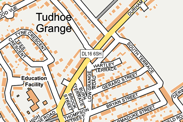 DL16 6SH map - OS OpenMap – Local (Ordnance Survey)