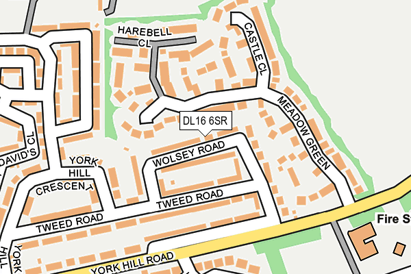 DL16 6SR map - OS OpenMap – Local (Ordnance Survey)