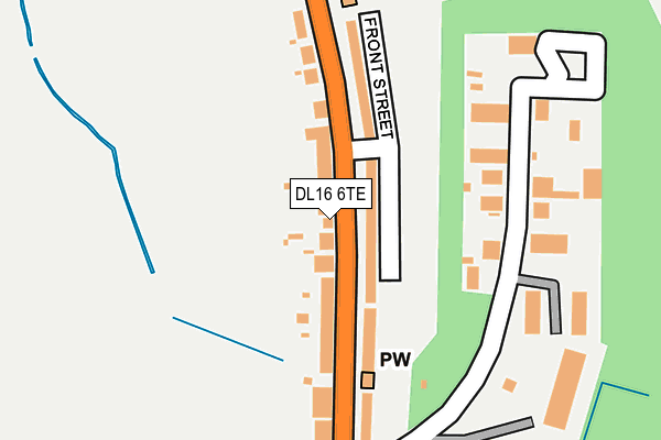DL16 6TE map - OS OpenMap – Local (Ordnance Survey)