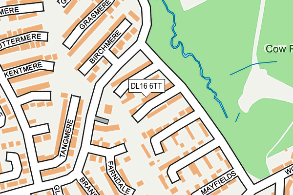DL16 6TT map - OS OpenMap – Local (Ordnance Survey)