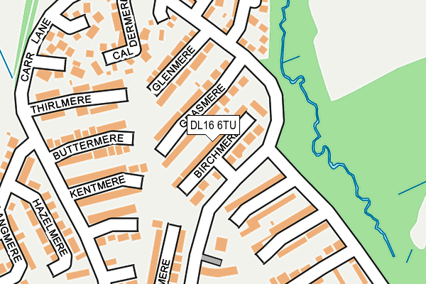 DL16 6TU map - OS OpenMap – Local (Ordnance Survey)