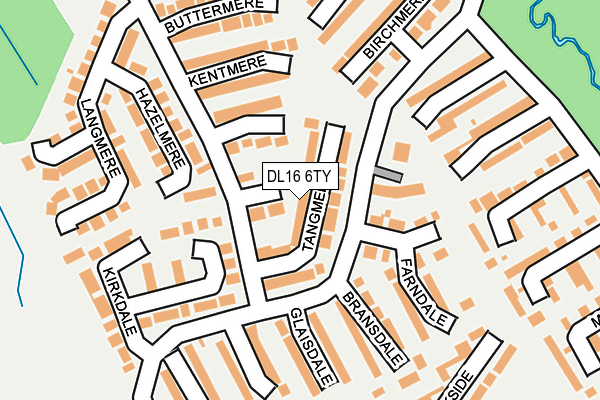 DL16 6TY map - OS OpenMap – Local (Ordnance Survey)
