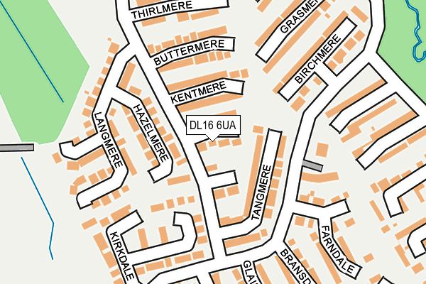 DL16 6UA map - OS OpenMap – Local (Ordnance Survey)