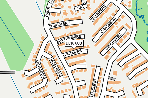 DL16 6UB map - OS OpenMap – Local (Ordnance Survey)