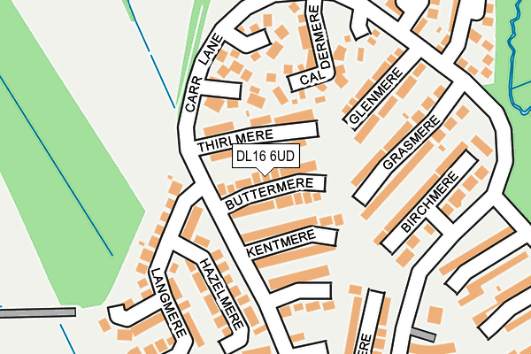 DL16 6UD map - OS OpenMap – Local (Ordnance Survey)