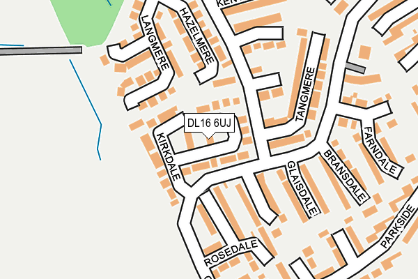 DL16 6UJ map - OS OpenMap – Local (Ordnance Survey)