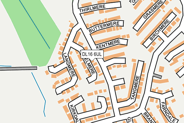 DL16 6UL map - OS OpenMap – Local (Ordnance Survey)