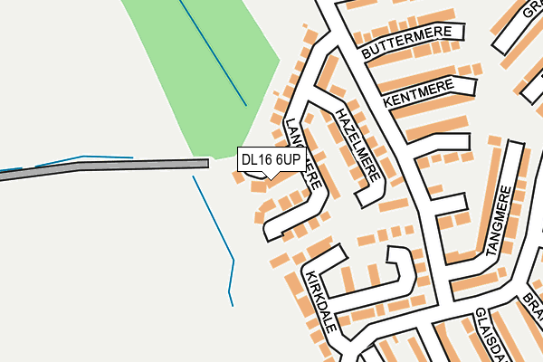 DL16 6UP map - OS OpenMap – Local (Ordnance Survey)