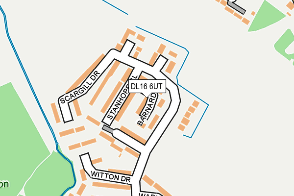 DL16 6UT map - OS OpenMap – Local (Ordnance Survey)