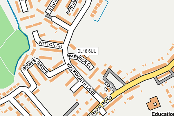 DL16 6UU map - OS OpenMap – Local (Ordnance Survey)