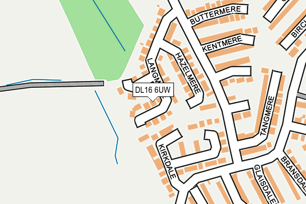 DL16 6UW map - OS OpenMap – Local (Ordnance Survey)