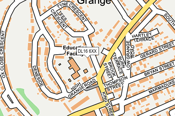 DL16 6XX map - OS OpenMap – Local (Ordnance Survey)