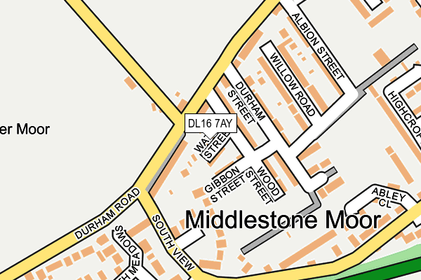 DL16 7AY map - OS OpenMap – Local (Ordnance Survey)