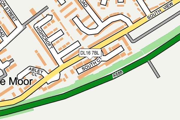 DL16 7BL map - OS OpenMap – Local (Ordnance Survey)