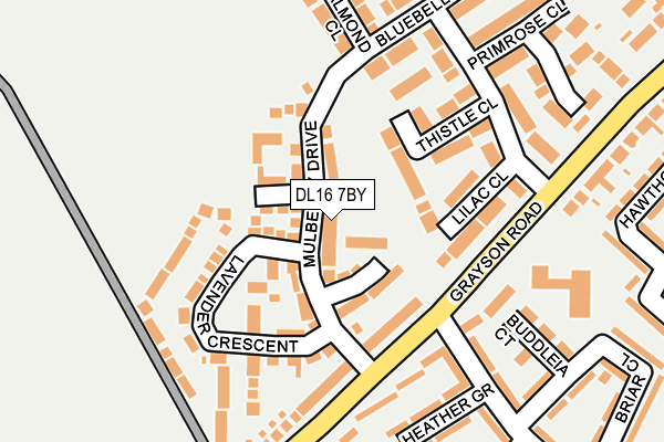 DL16 7BY map - OS OpenMap – Local (Ordnance Survey)