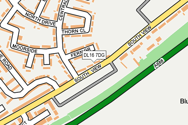 DL16 7DG map - OS OpenMap – Local (Ordnance Survey)