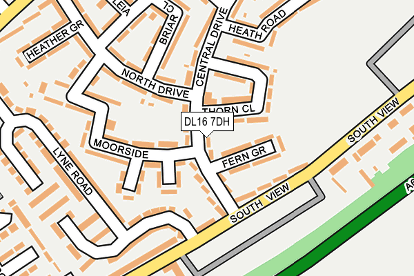 DL16 7DH map - OS OpenMap – Local (Ordnance Survey)