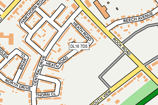 DL16 7DS map - OS OpenMap – Local (Ordnance Survey)