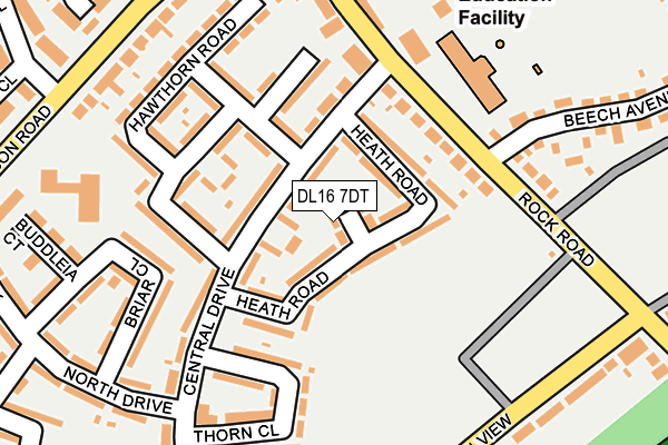 DL16 7DT map - OS OpenMap – Local (Ordnance Survey)