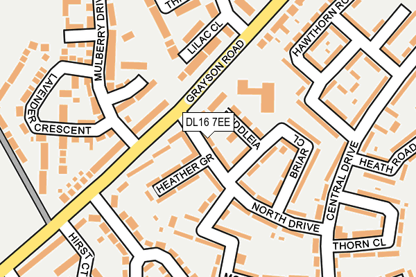 DL16 7EE map - OS OpenMap – Local (Ordnance Survey)