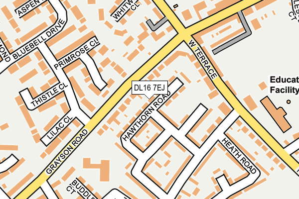 DL16 7EJ map - OS OpenMap – Local (Ordnance Survey)