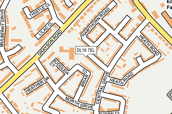 DL16 7EL map - OS OpenMap – Local (Ordnance Survey)