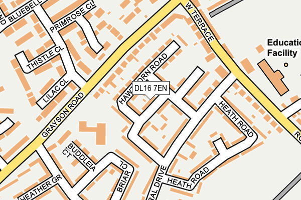 DL16 7EN map - OS OpenMap – Local (Ordnance Survey)