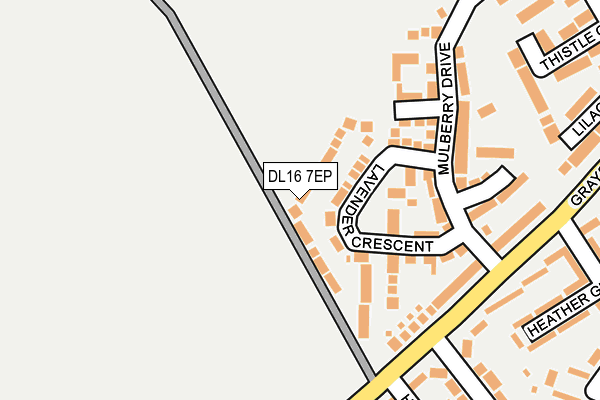 DL16 7EP map - OS OpenMap – Local (Ordnance Survey)