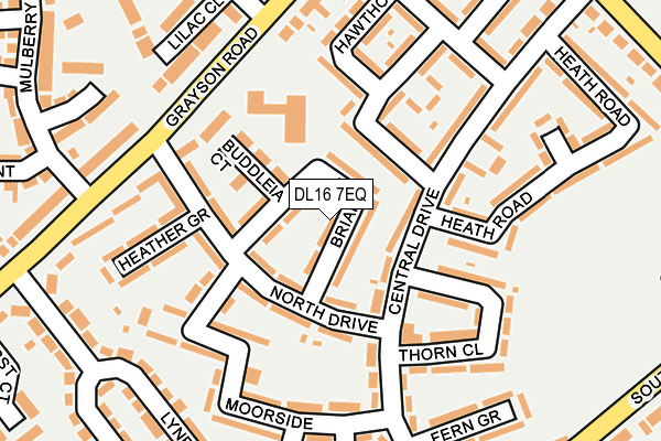 DL16 7EQ map - OS OpenMap – Local (Ordnance Survey)