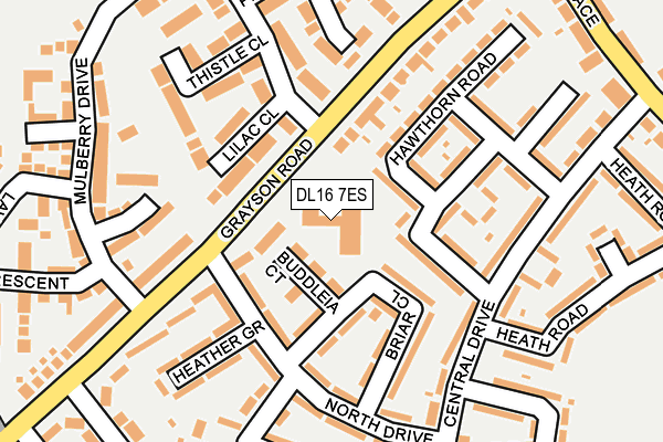 DL16 7ES map - OS OpenMap – Local (Ordnance Survey)