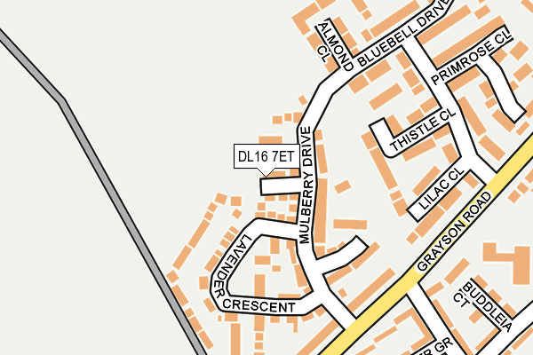 DL16 7ET map - OS OpenMap – Local (Ordnance Survey)