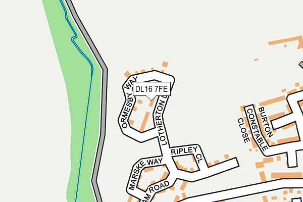 DL16 7FE map - OS OpenMap – Local (Ordnance Survey)