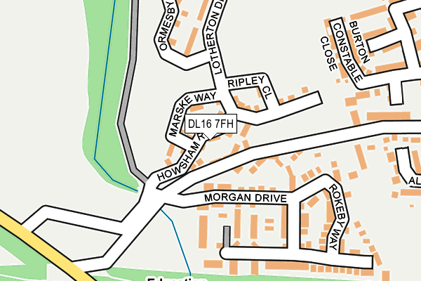 DL16 7FH map - OS OpenMap – Local (Ordnance Survey)