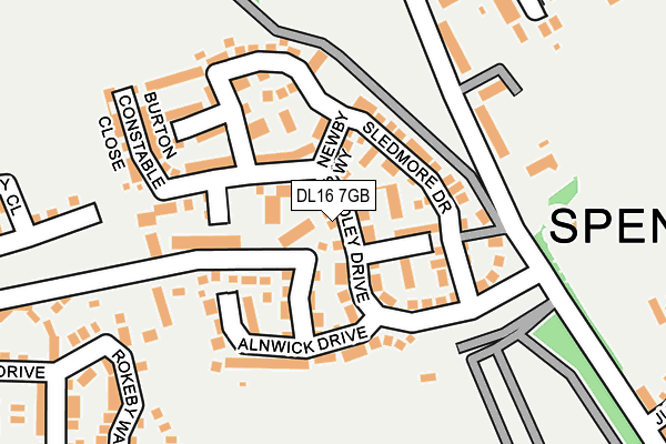 DL16 7GB map - OS OpenMap – Local (Ordnance Survey)