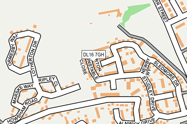 DL16 7GH map - OS OpenMap – Local (Ordnance Survey)