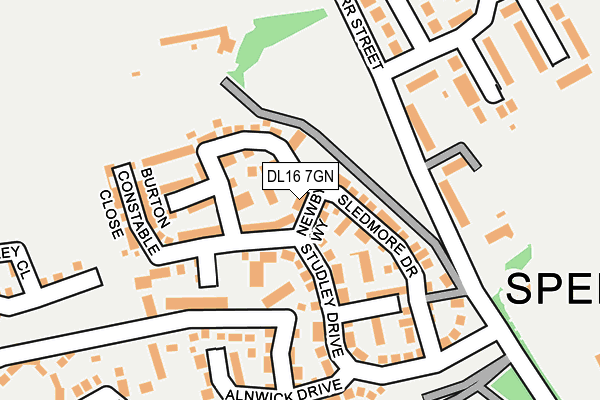 DL16 7GN map - OS OpenMap – Local (Ordnance Survey)