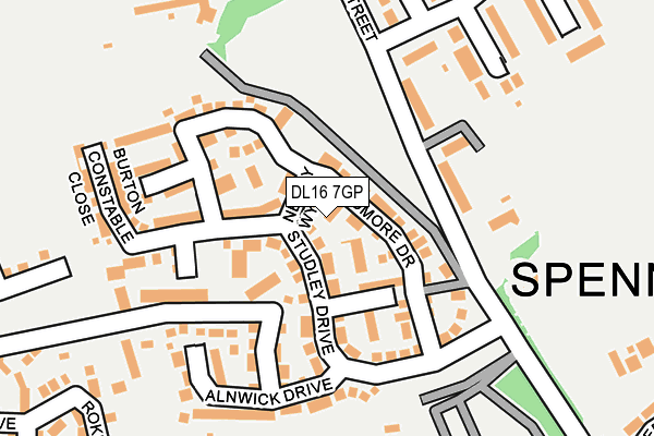 DL16 7GP map - OS OpenMap – Local (Ordnance Survey)