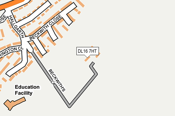DL16 7HT map - OS OpenMap – Local (Ordnance Survey)